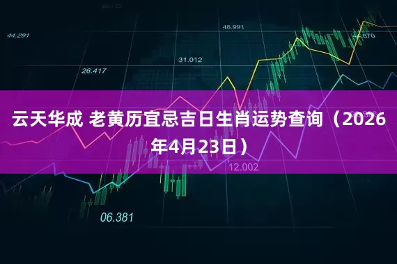 云天华成 老黄历宜忌吉日生肖运势查询（2026年4月23日）